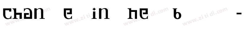 ChangelingNeo Bold字体转换